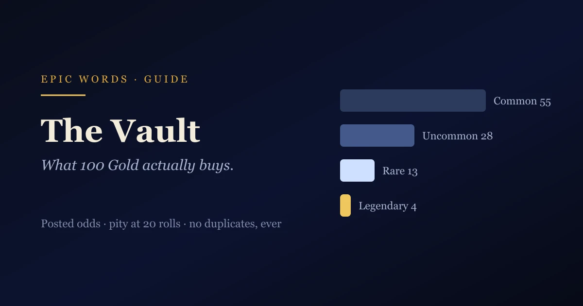 How to Explore the Vault in Epic Words