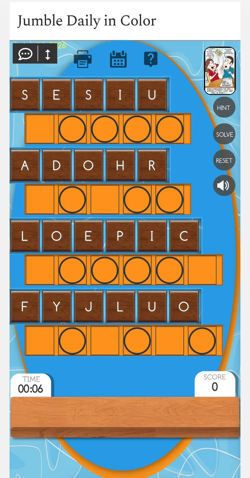 Daily Jumble