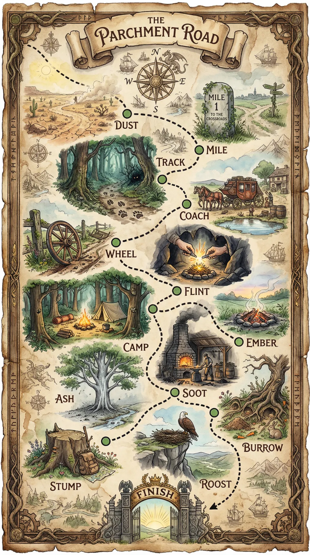 The Parchment Road map