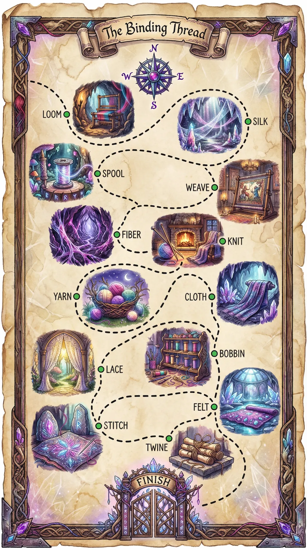 The Binding Thread map