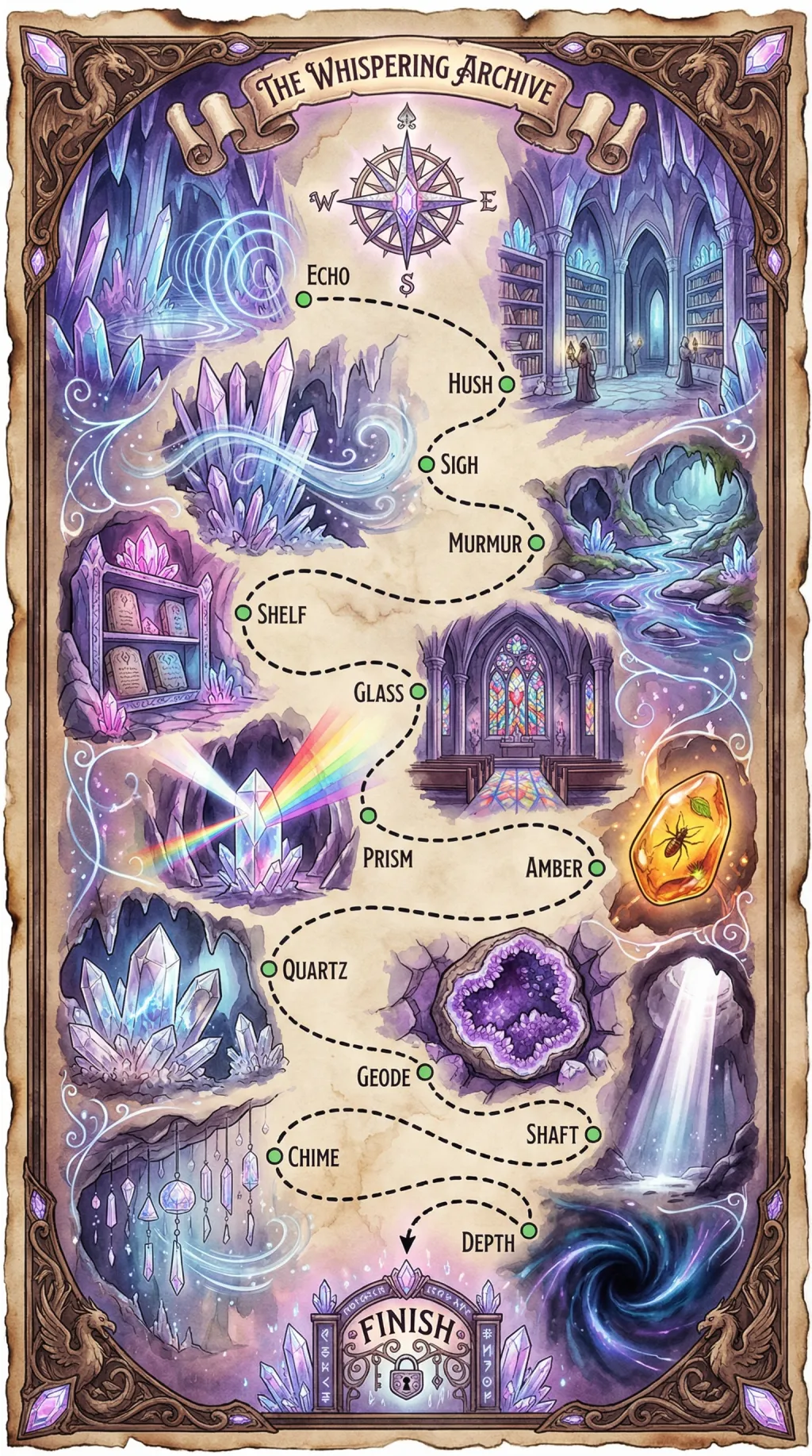 The Whispering Archive map