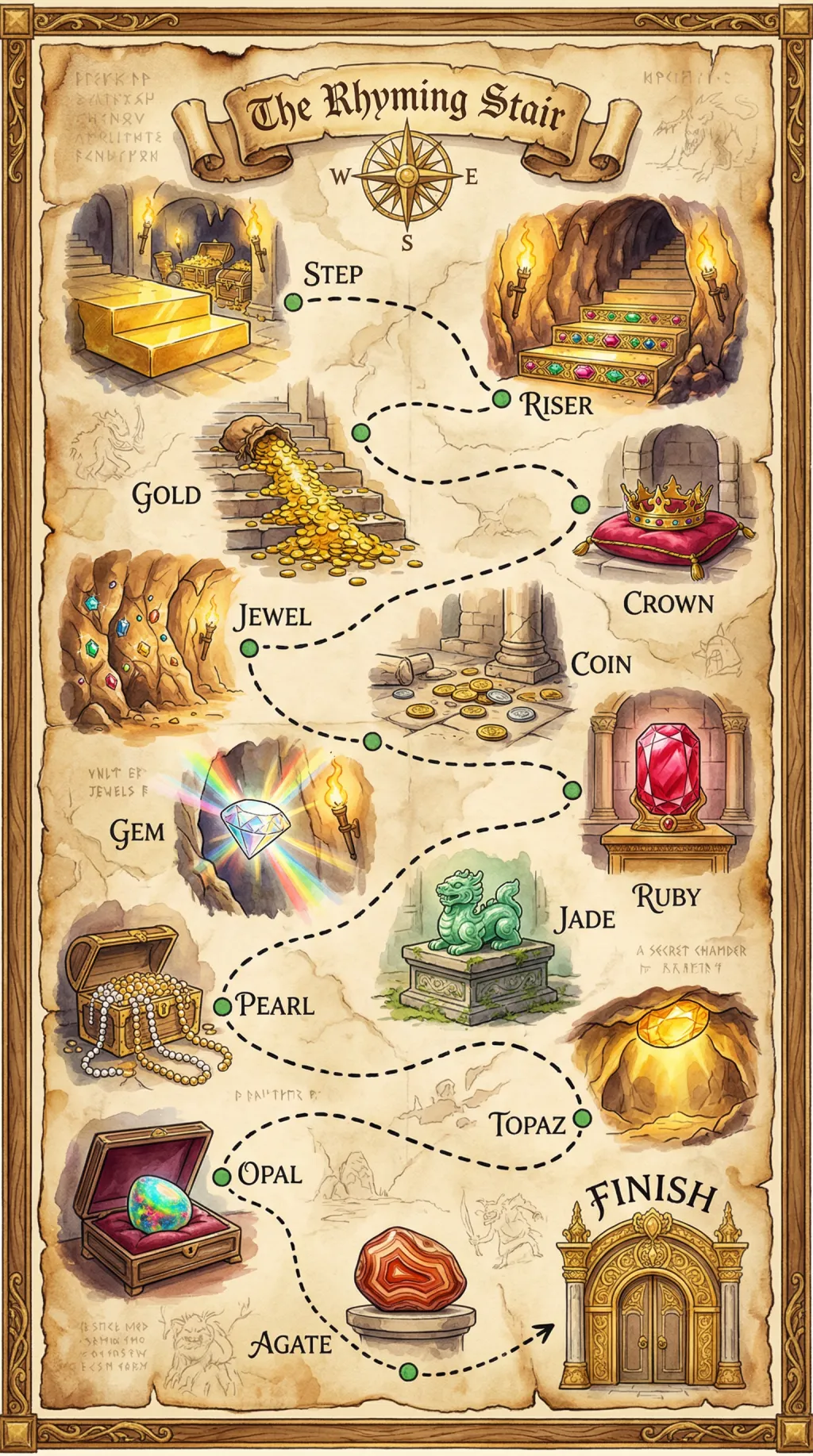 The Rhyming Stair map