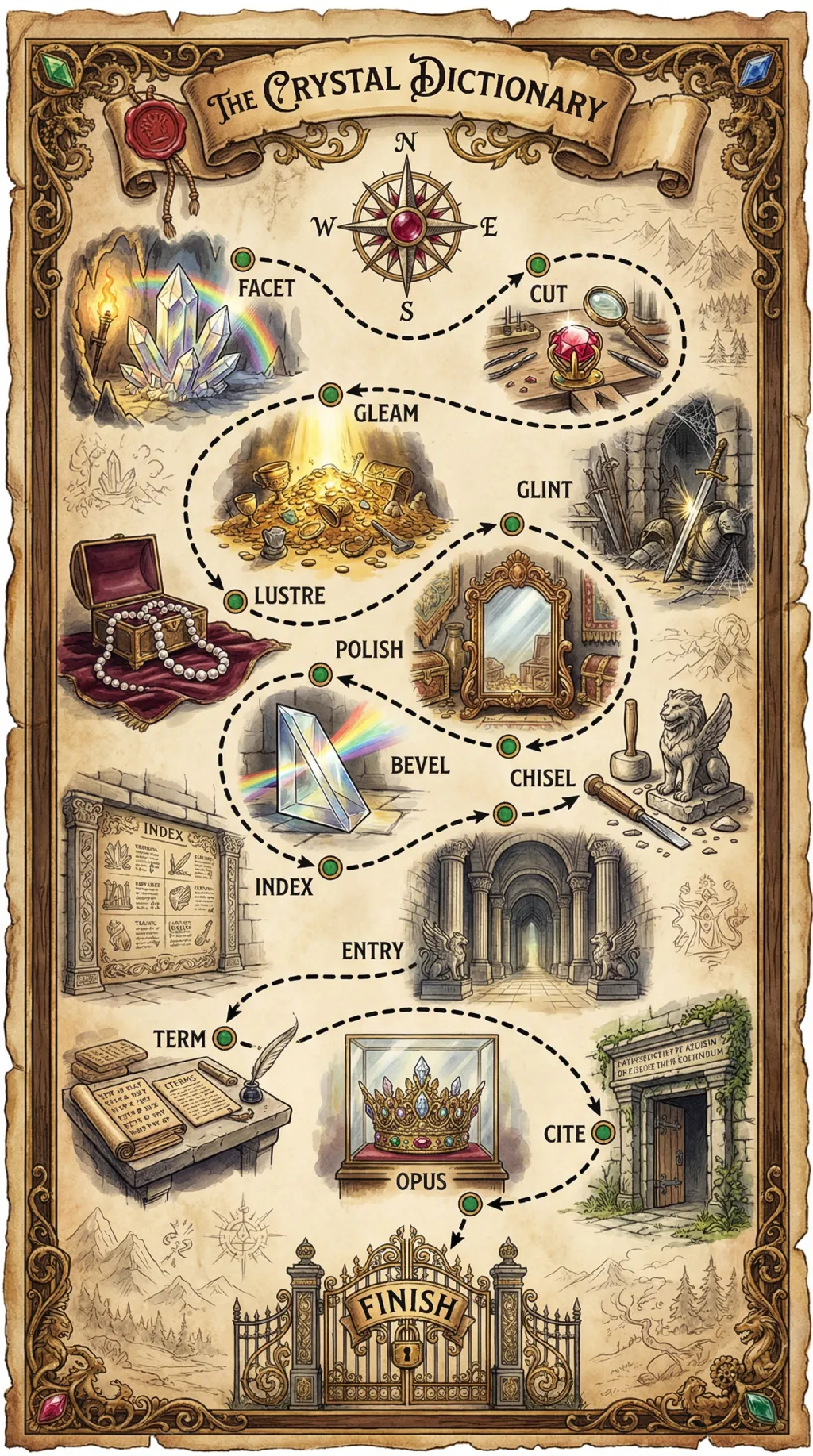 The Crystal Dictionary map