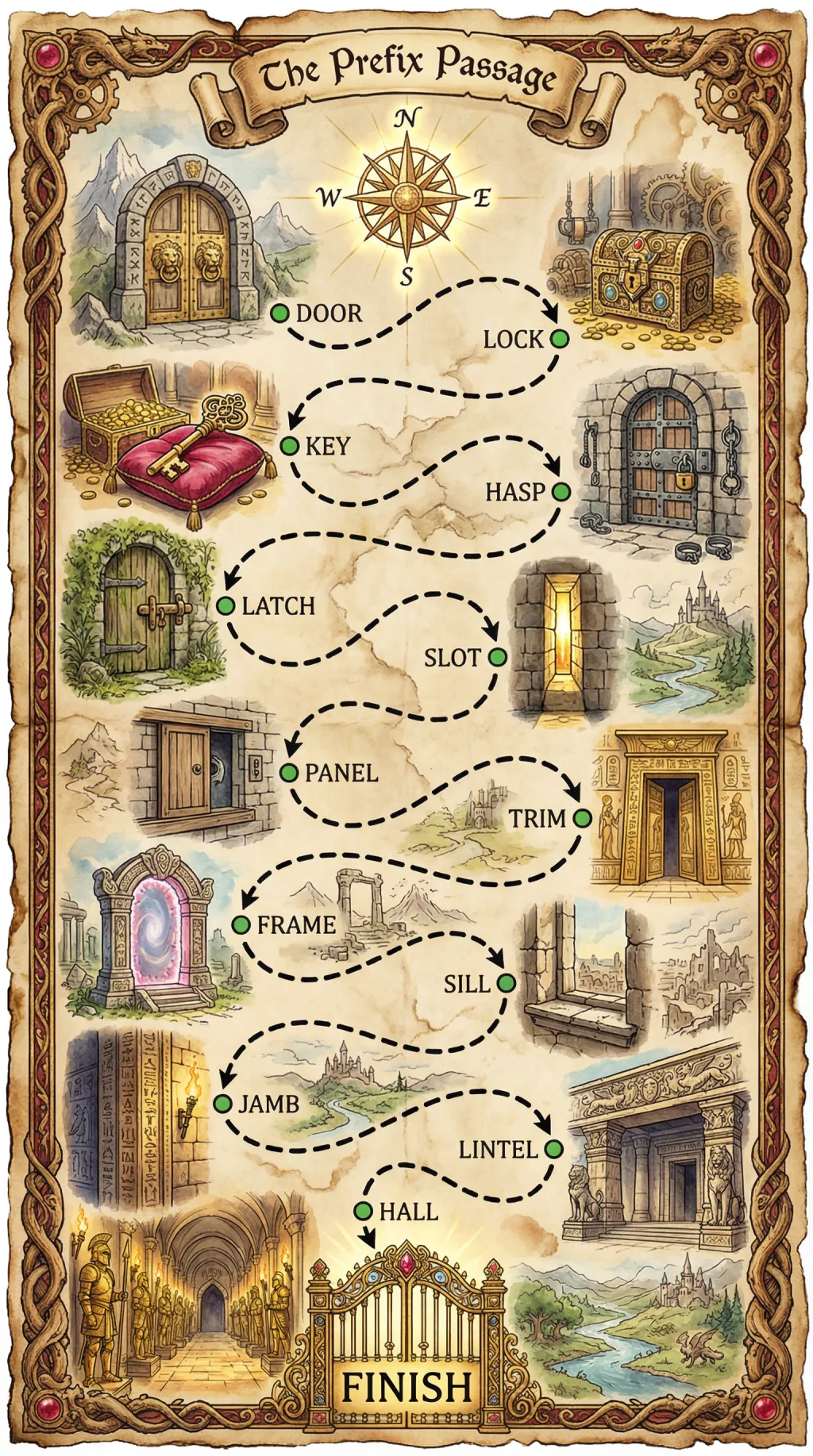 The Prefix Passage map