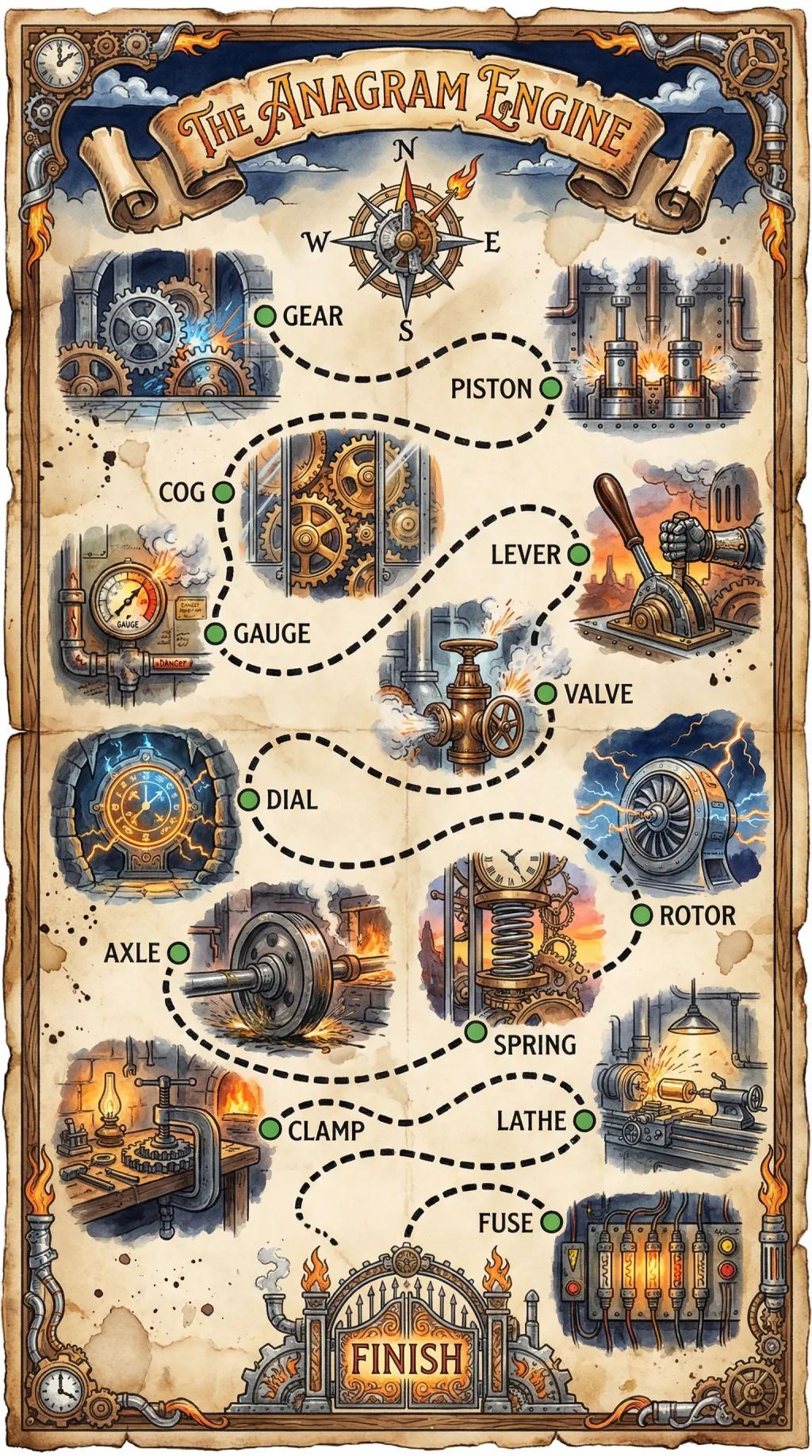 The Anagram Engine map