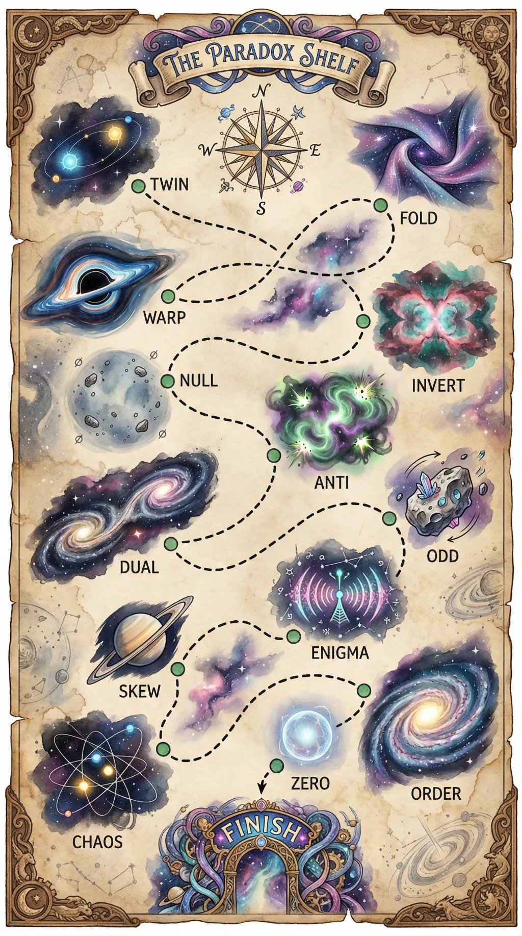 The Paradox Shelf map