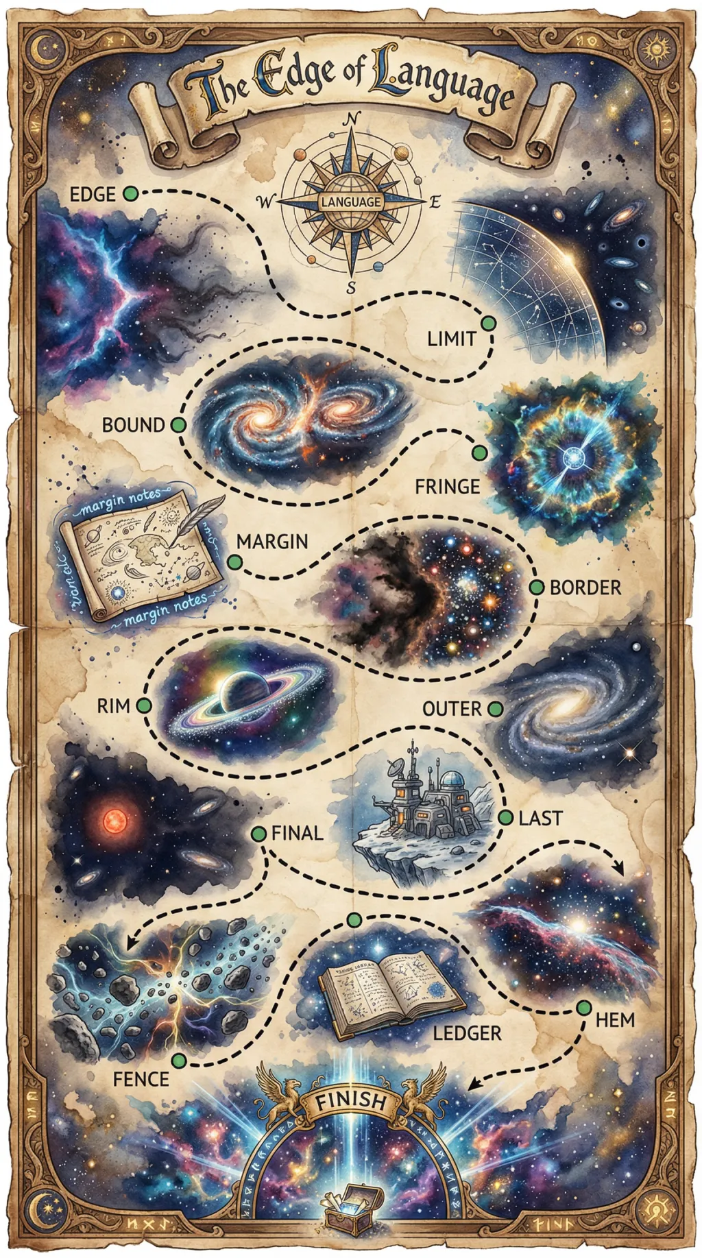 The Edge of Language map