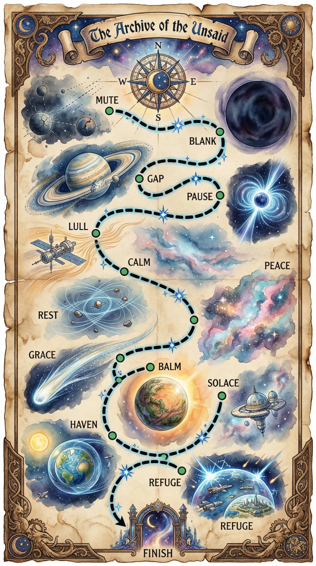 The Archive of the Unsaid map