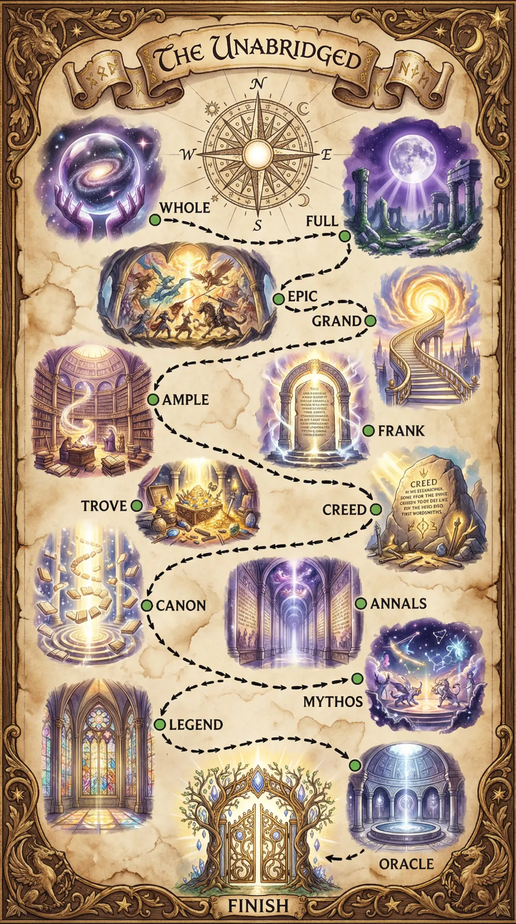 The Unabridged map